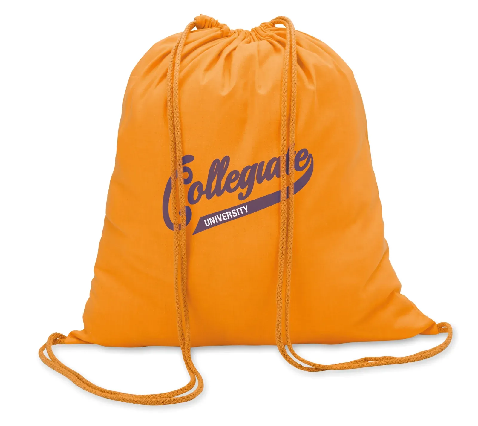 Cotton Drawstring Bag Colored with 100 Gr/M² 37X41 cm MO8484 — Orange