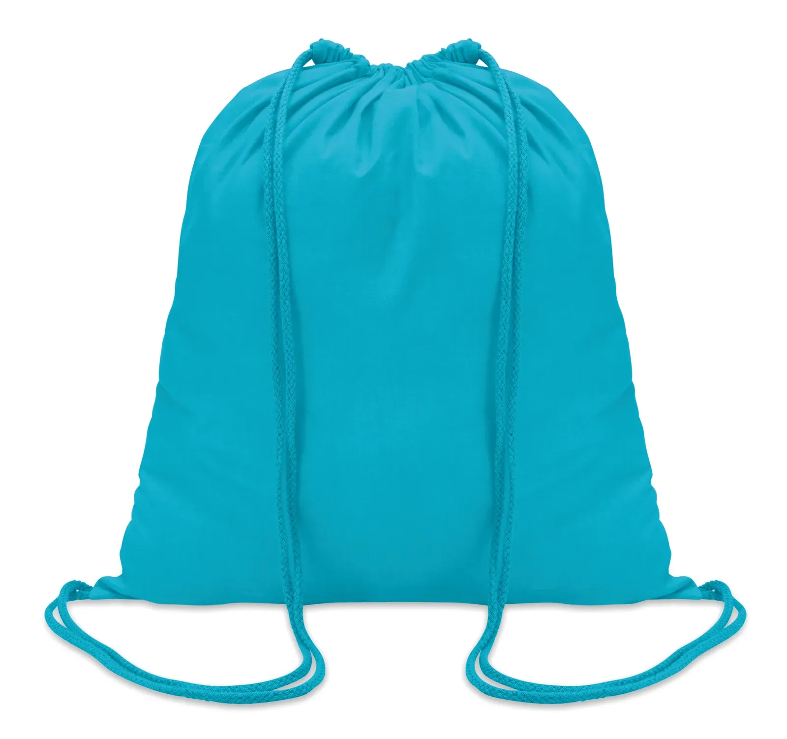 Cotton Drawstring Bag Colored with 100 Gr/M² 37X41 cm MO8484 — Turquoise