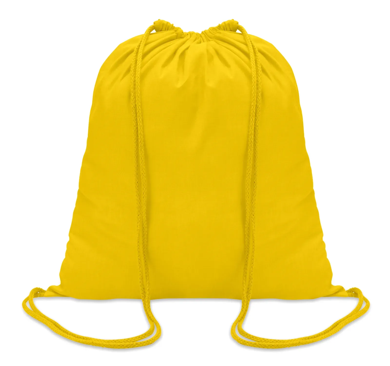 Cotton Drawstring Bag Colored with 100 Gr/M² 37X41 cm MO8484 — Yellow
