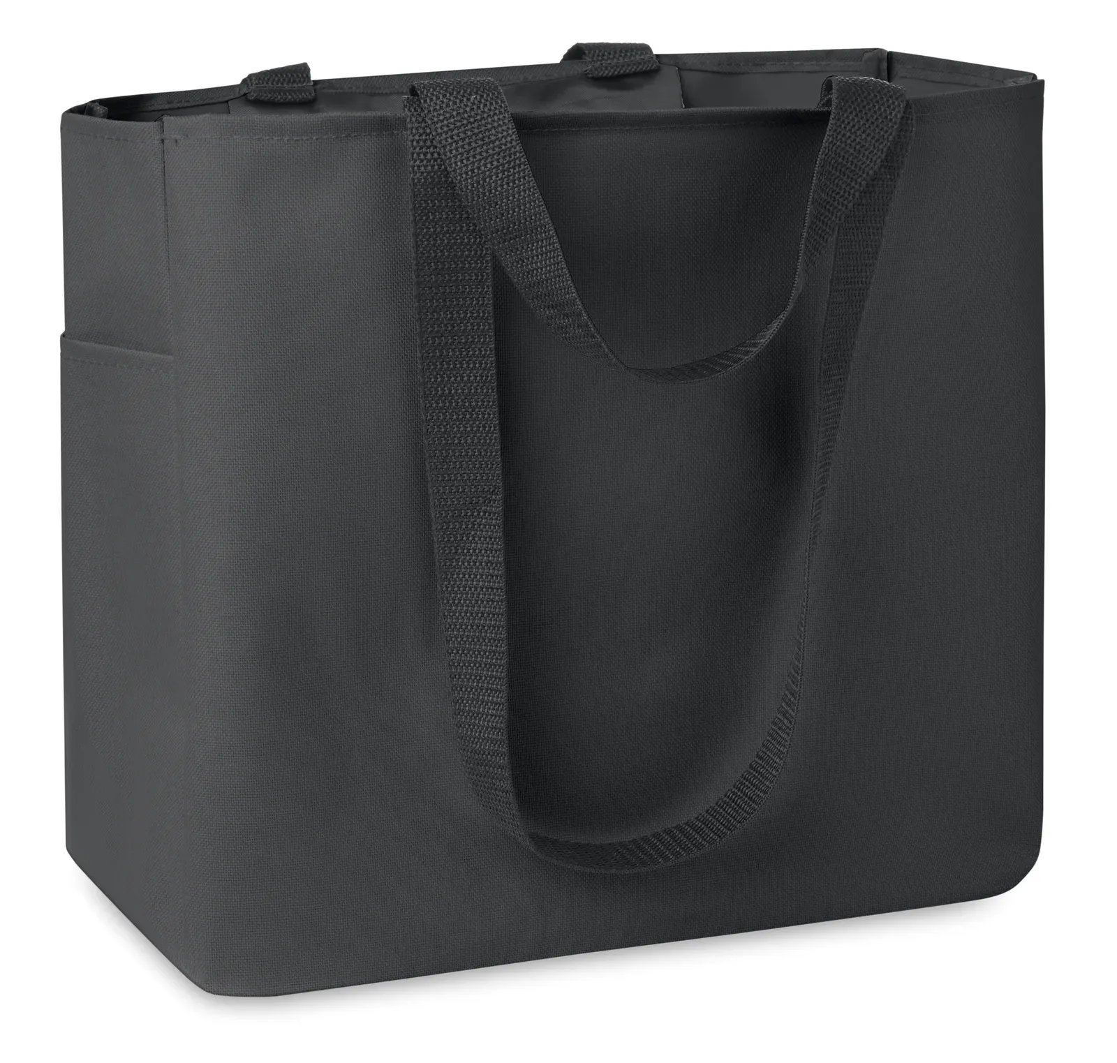 Polyester Shopping Bag Camden with Short Handles 33X16,5X30 cm — Black