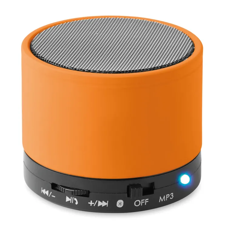 Round Bass 5.3 Wireless Speaker – Rubber Finish with Hands-Free Calling