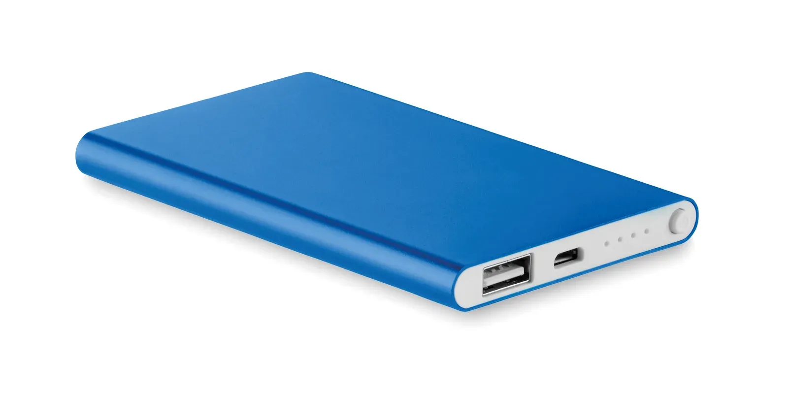 Powerflat 4000mAh Power Bank – Recycled Aluminium — Royal Blue