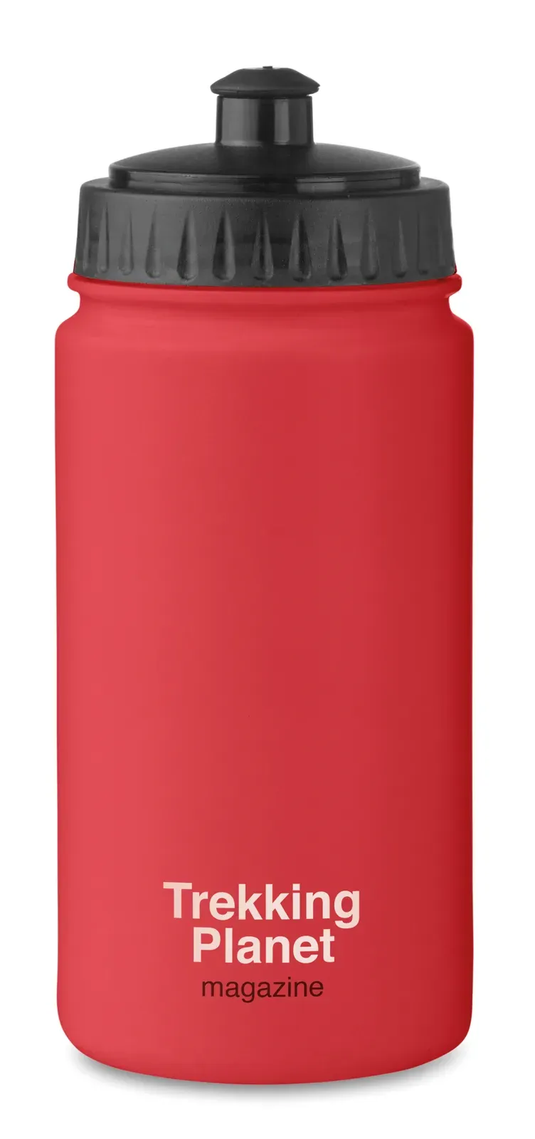 Spot Five – Sport Drinking Bottle in Solid PE Plastic which is BPA Free — Red
