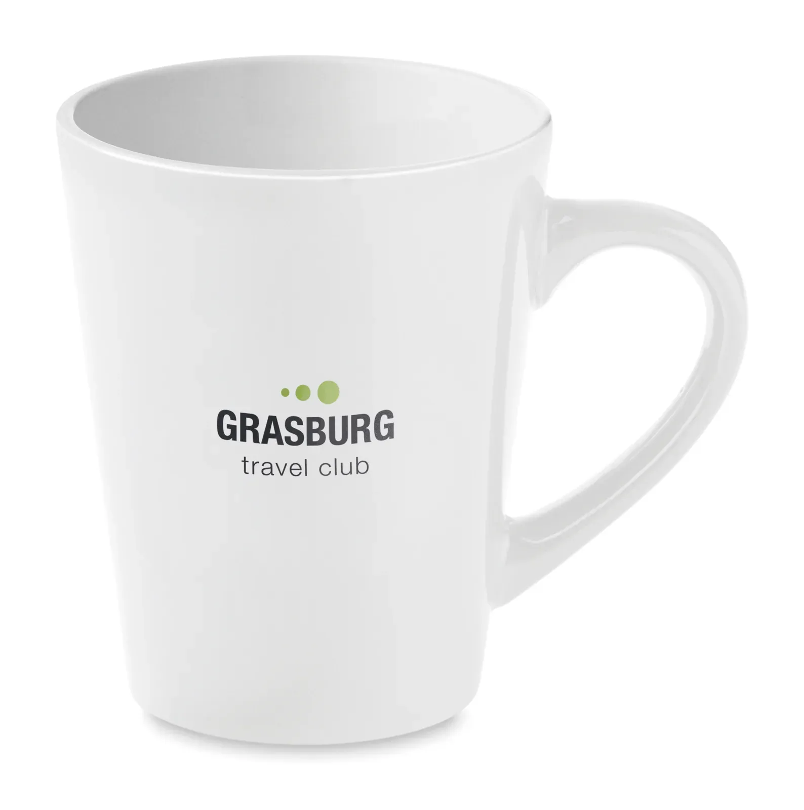 Taza – Ceramic Mug; Individual Packing in White Carton Box — White