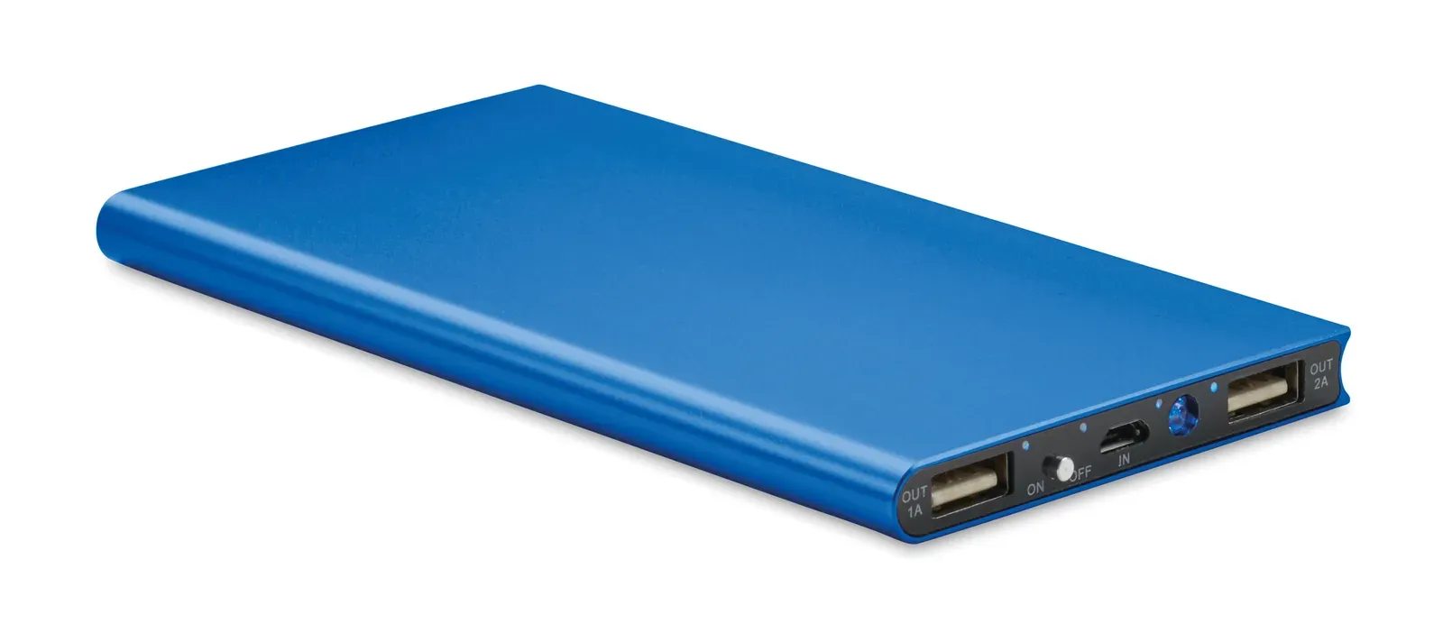 Powerflat8 8000mAh Power Bank – Recycled Aluminium — Royal Blue