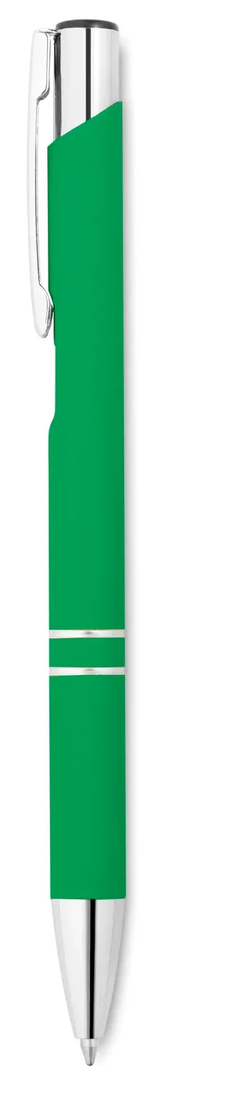 Aosta Push Button Pen – Rubberized Finish — Green