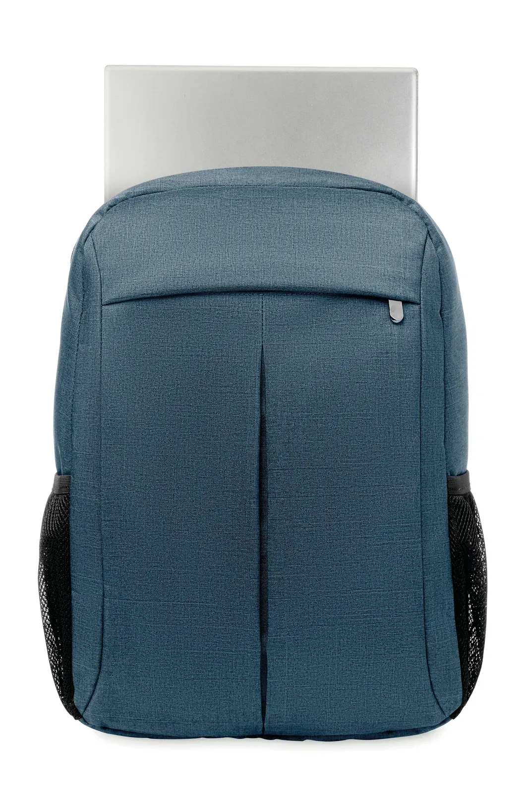 Polyester Backpack Stockholm Bag with Zippered Pocket 30X14X45 cm — Blue