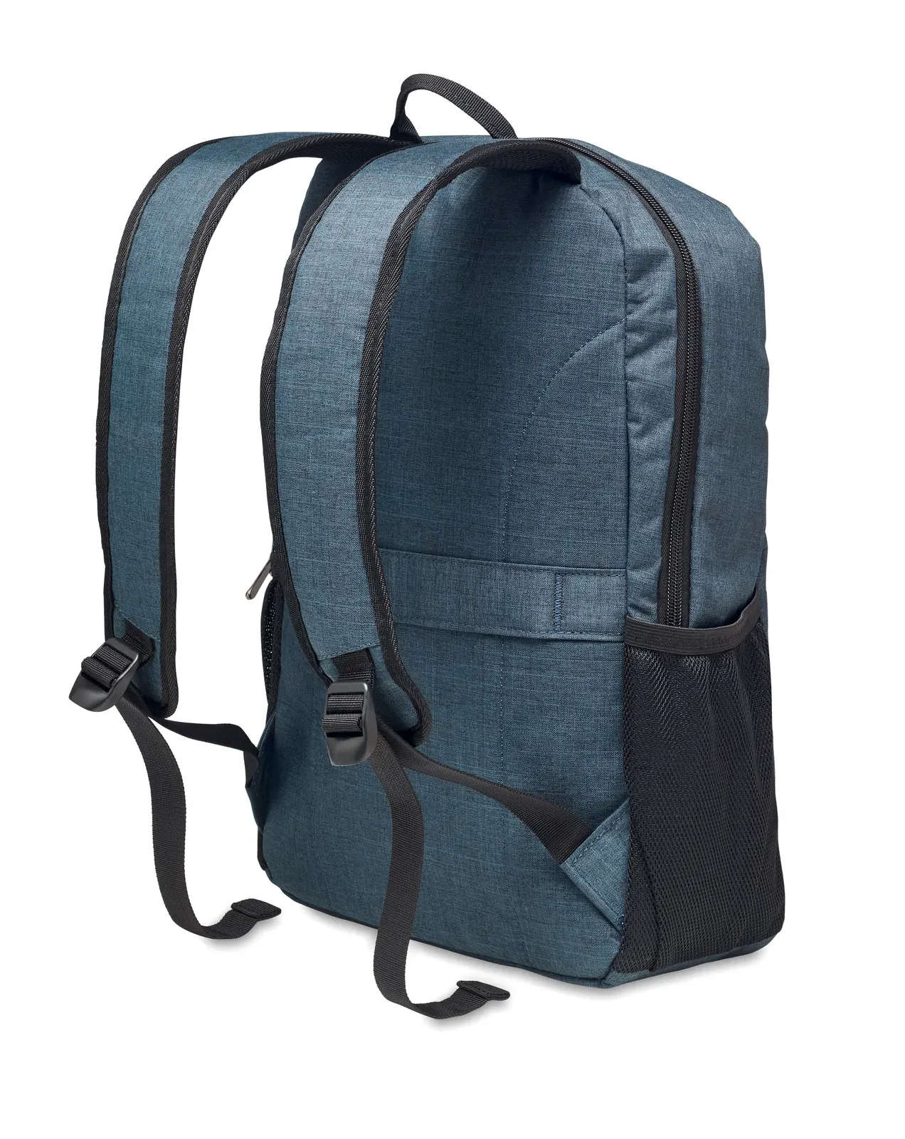 Polyester Backpack Stockholm Bag with Zippered Pocket 30X14X45 cm — Grey