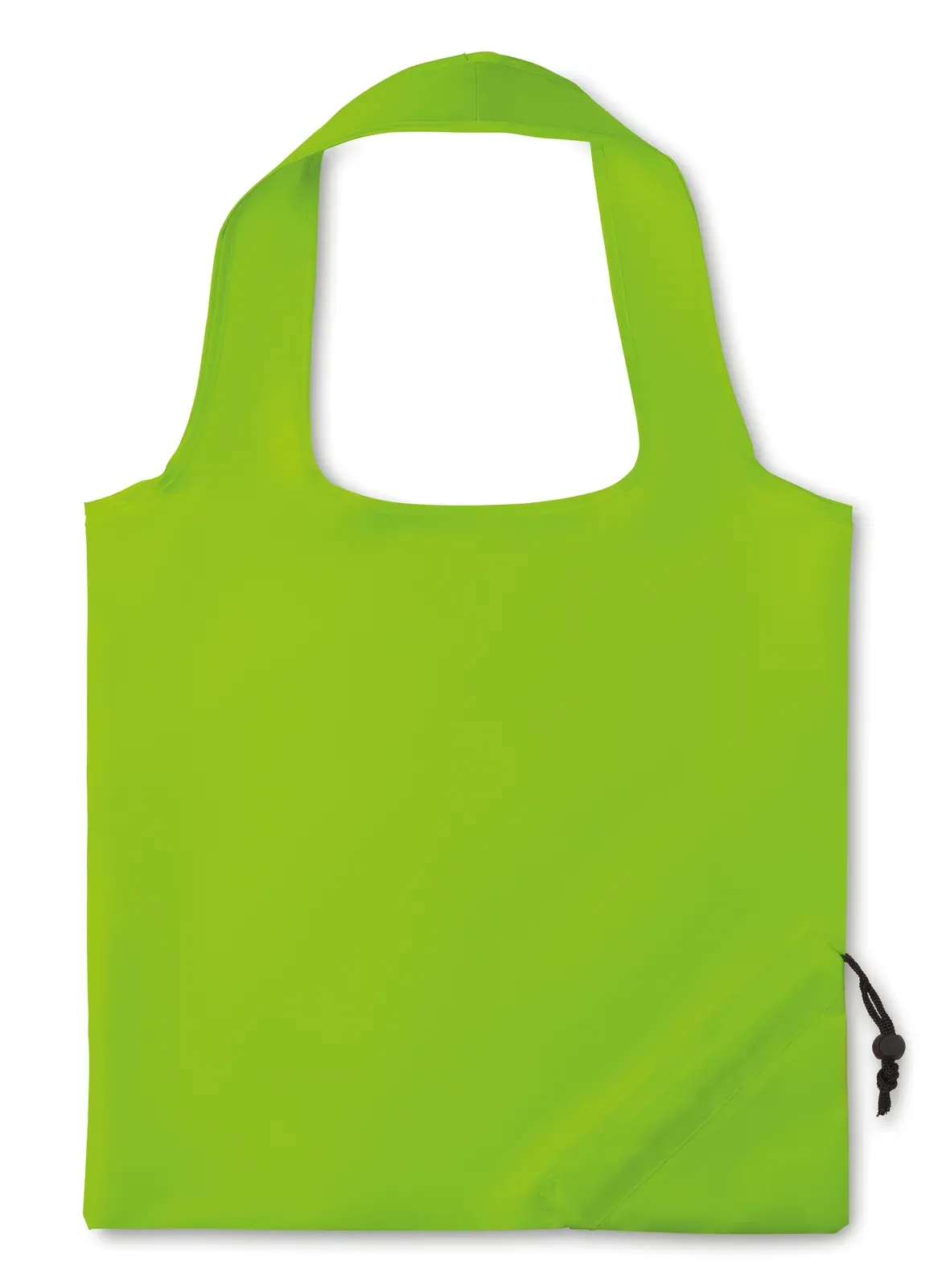 Cotton Drawstring Bag Fresa with Mesh Pocket 30X40 cm MO9003 — Lime