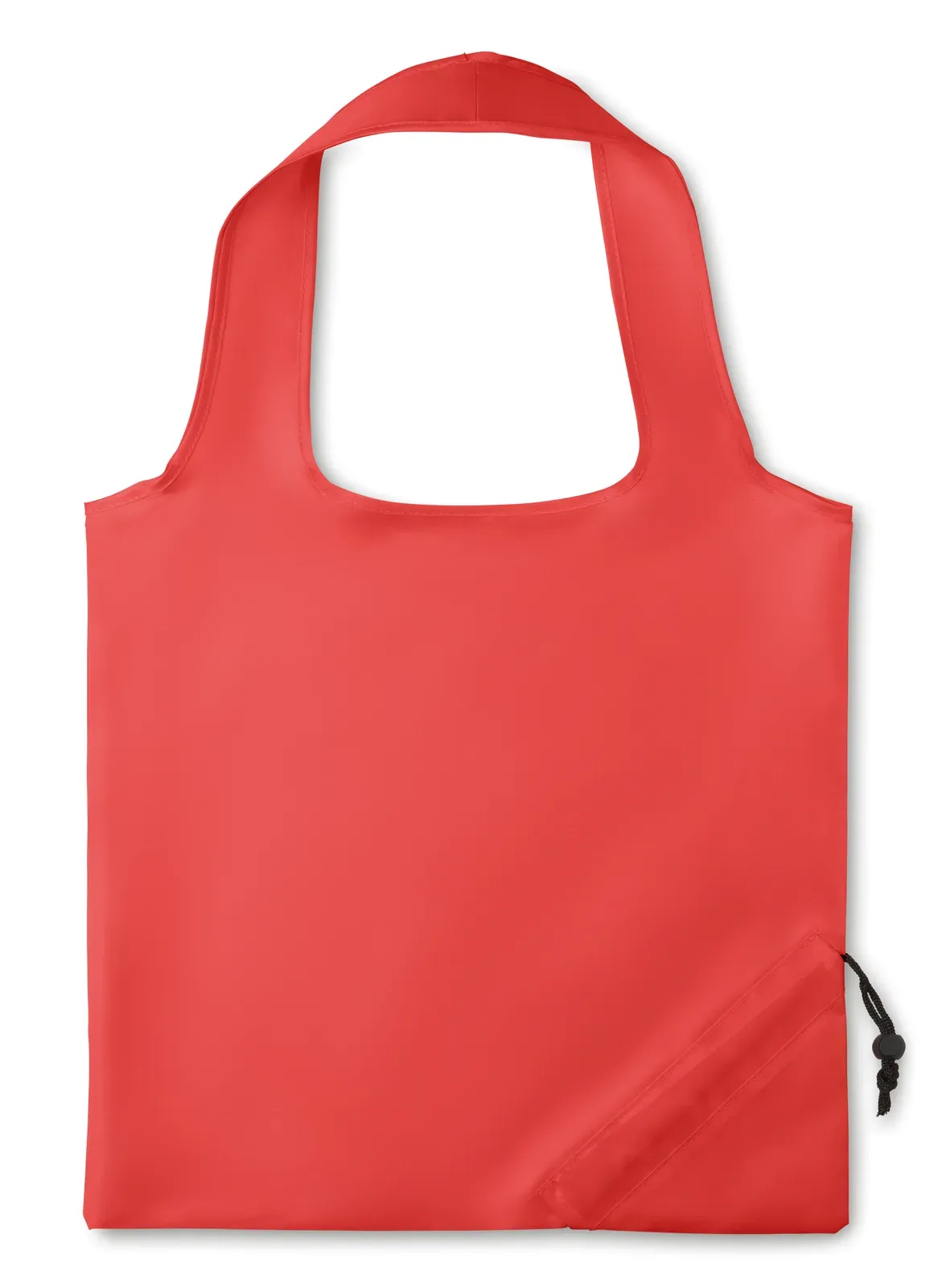 Cotton Drawstring Bag Fresa with Mesh Pocket 30X40 cm MO9003 — Red