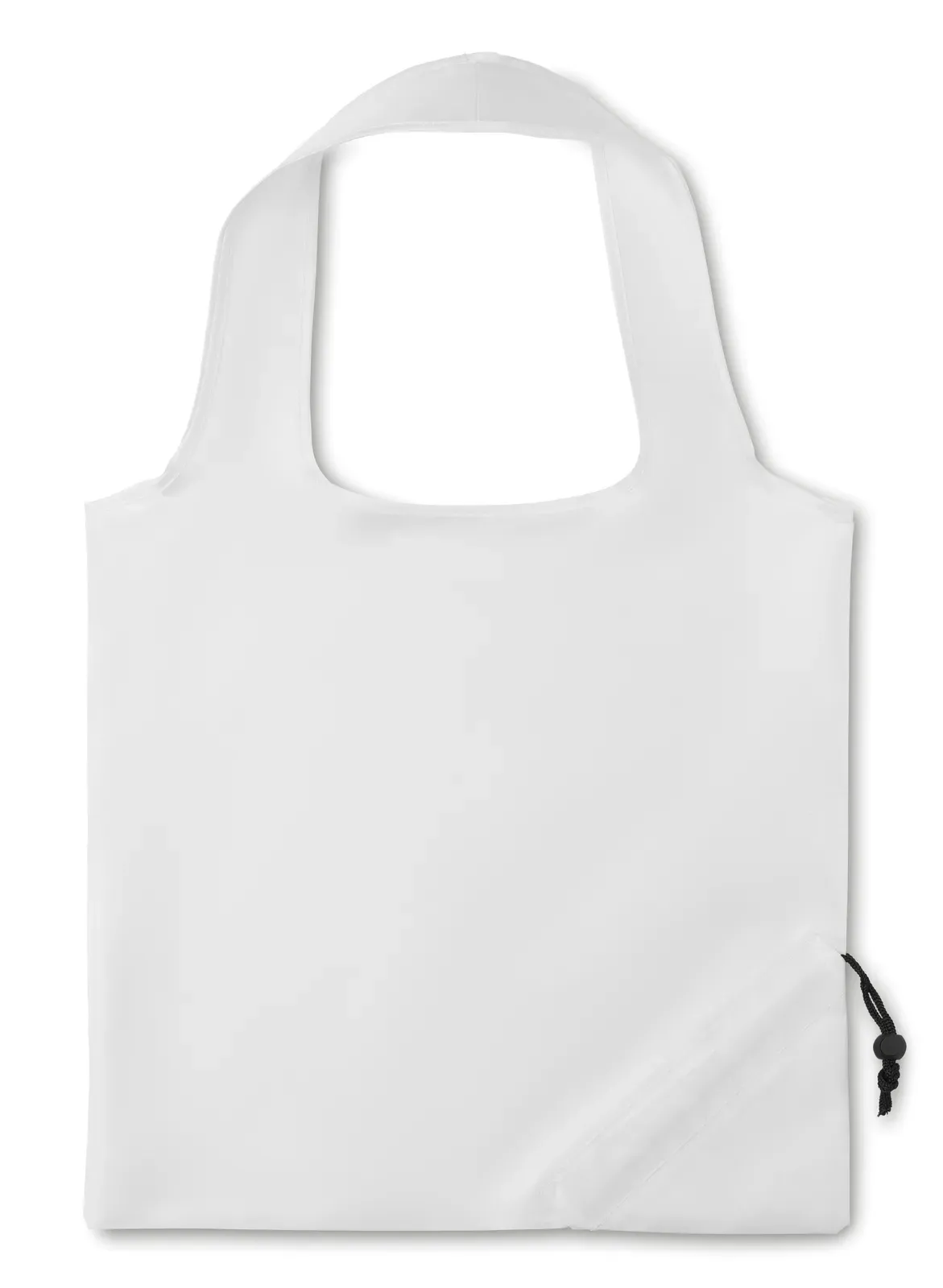 Cotton Drawstring Bag Fresa with Mesh Pocket 30X40 cm MO9003 — White