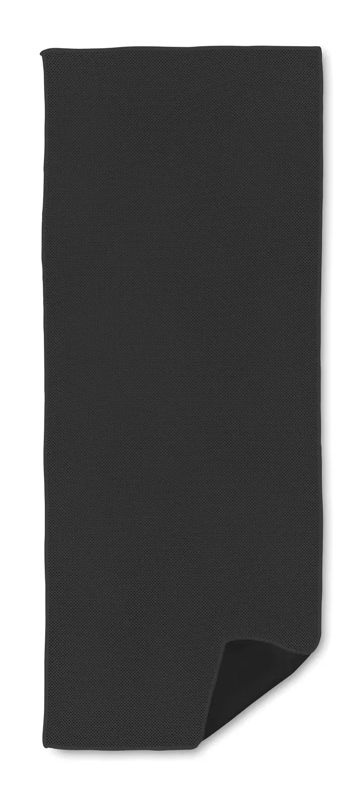 Taoru RPET Sports Towel with Mesh Carry Bag — Black