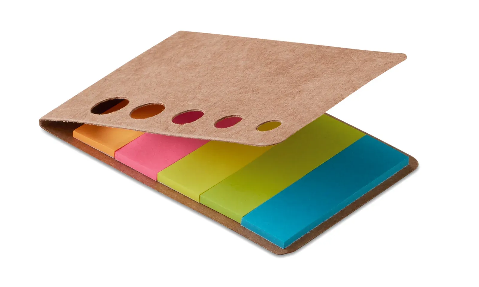 Memosticky Recycled Paper Page Markers – 5 Assorted Colours — Beige