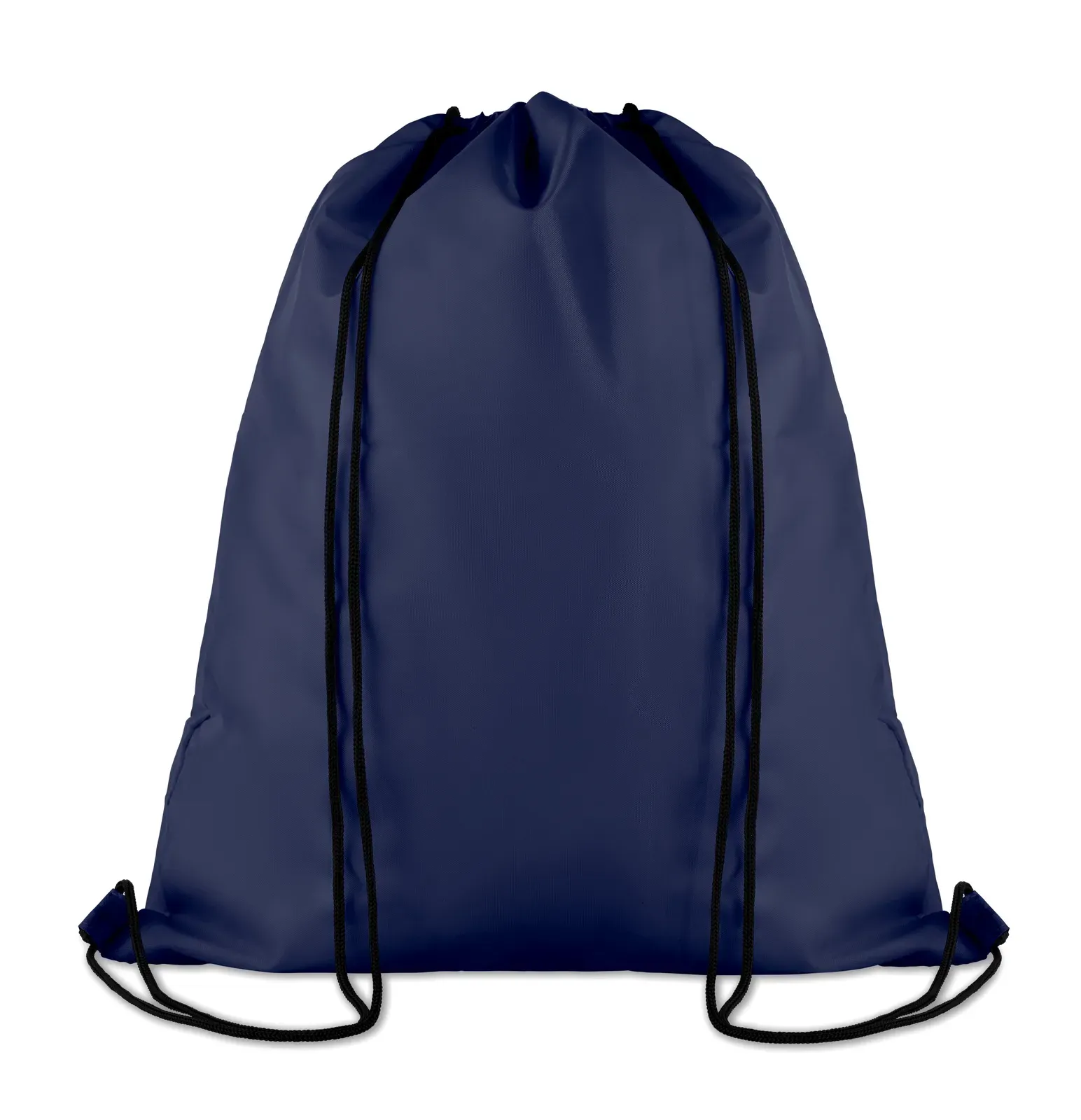 Polyester Drawstring Bag Pocket Shoop with Zippered Pocket 37X44 cm