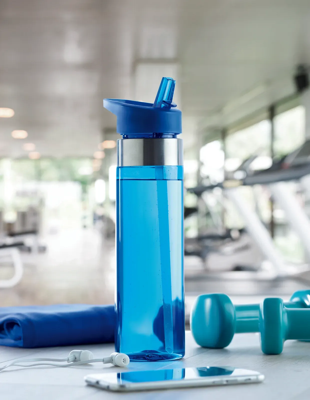 Sicilia – Drinking Bottle in Tritan™ which is BPA Free with Stainless Steel Details and with Foldable Mouth Piece