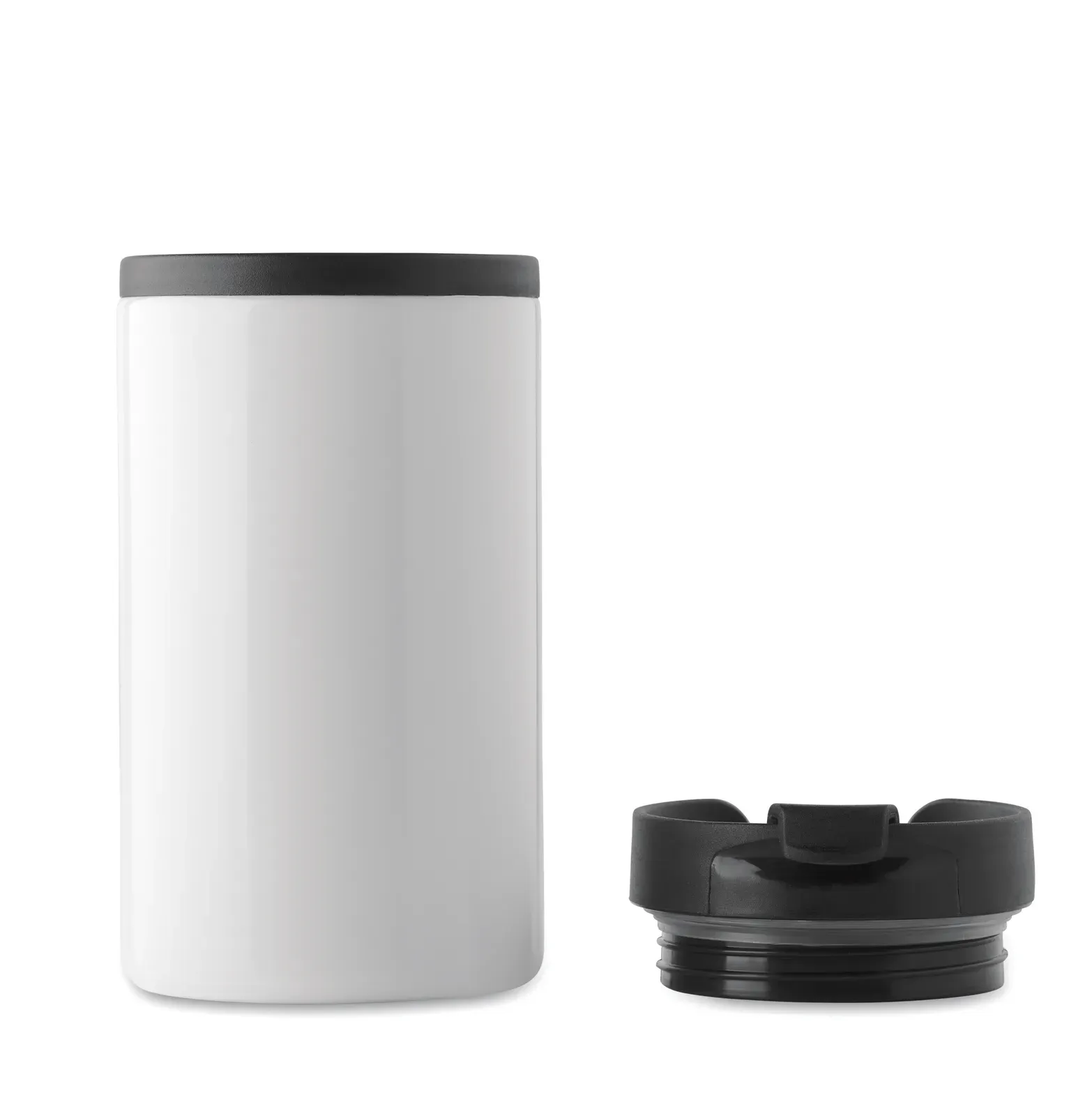 Falun – Double Wall Stainless Steel Leak Free Cup with Inner PP — White