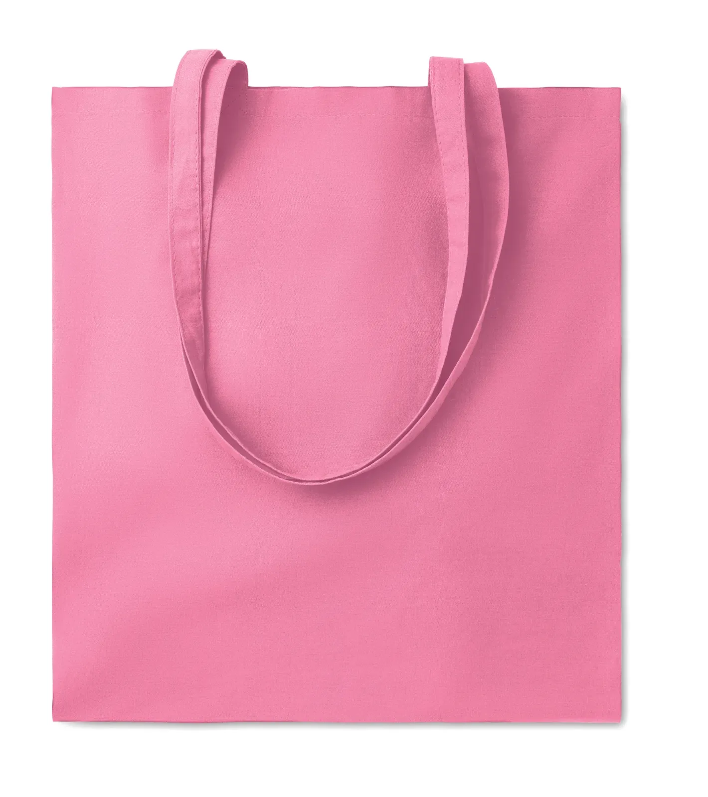 Cotton Shopping Bag Cottonel Colour + with Long Handles 38X42 cm — Baby Pink