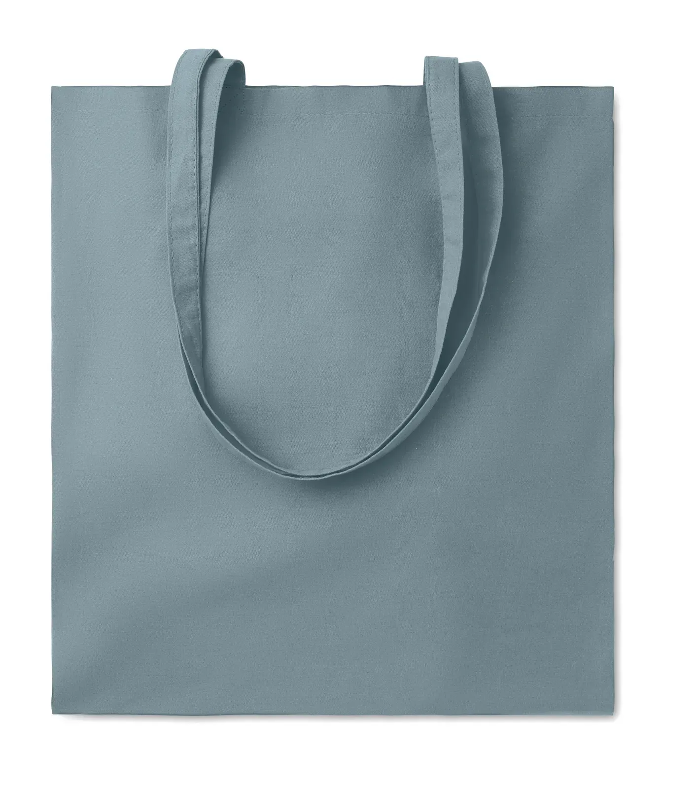 Cotton Shopping Bag Cottonel Colour + with Long Handles 38X42 cm — Petrol