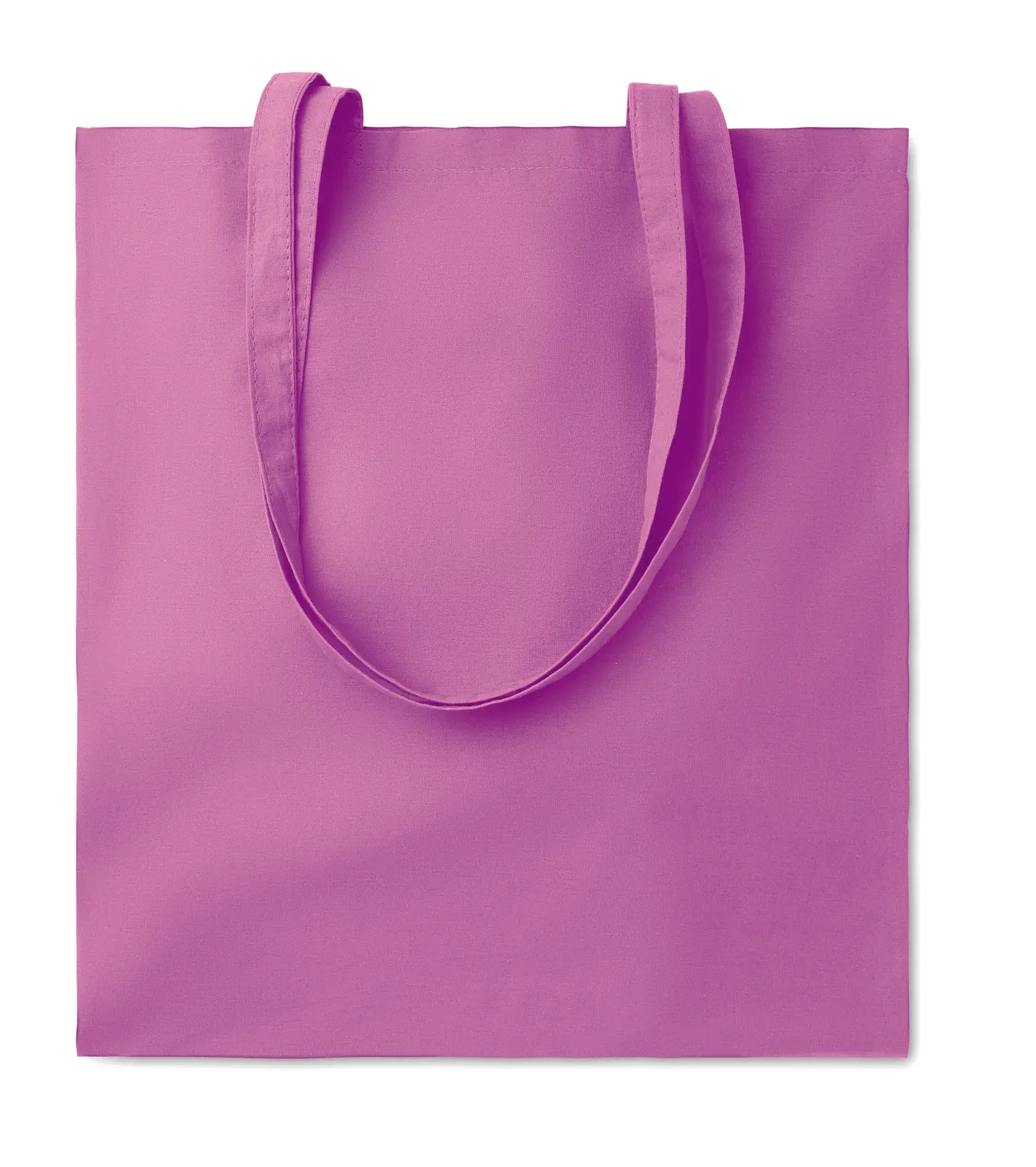 Cotton Shopping Bag Cottonel Colour + with Long Handles 38X42 cm — Violet