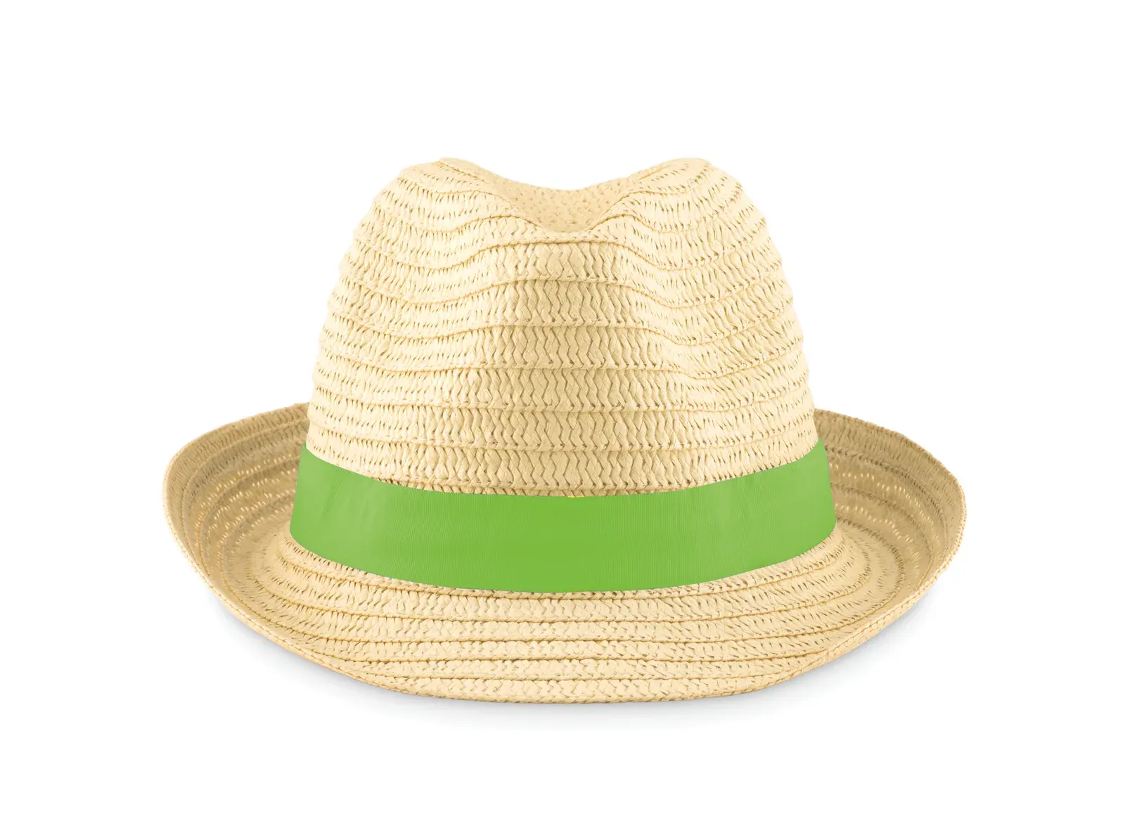 Boogie Paper Straw Hat — Lime