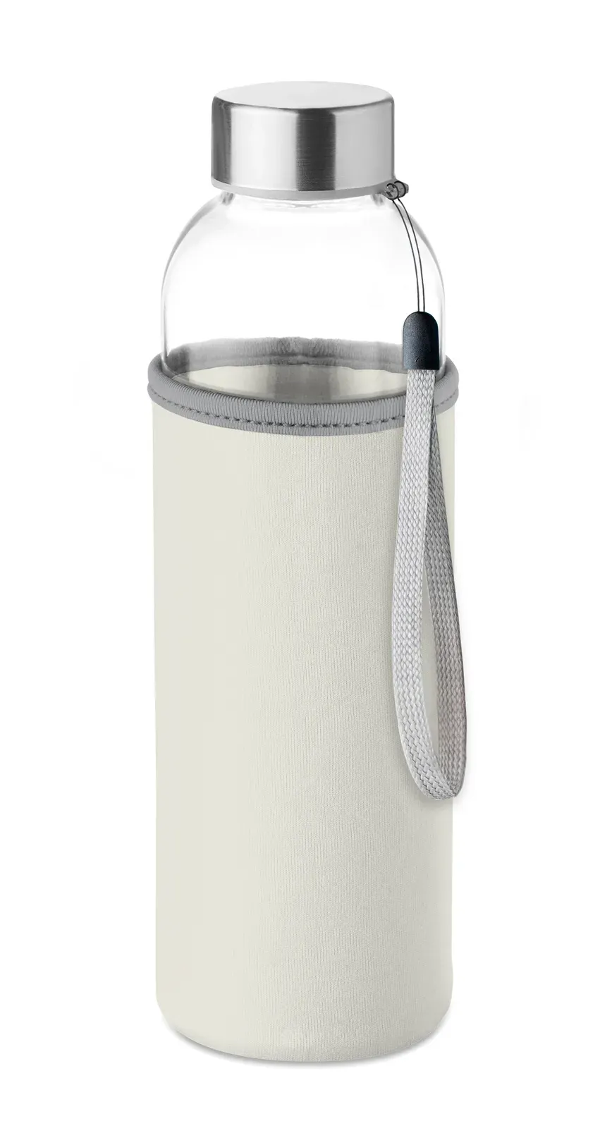 Utah Glass – Glass Bottle with Neoprene Pouch — Beige