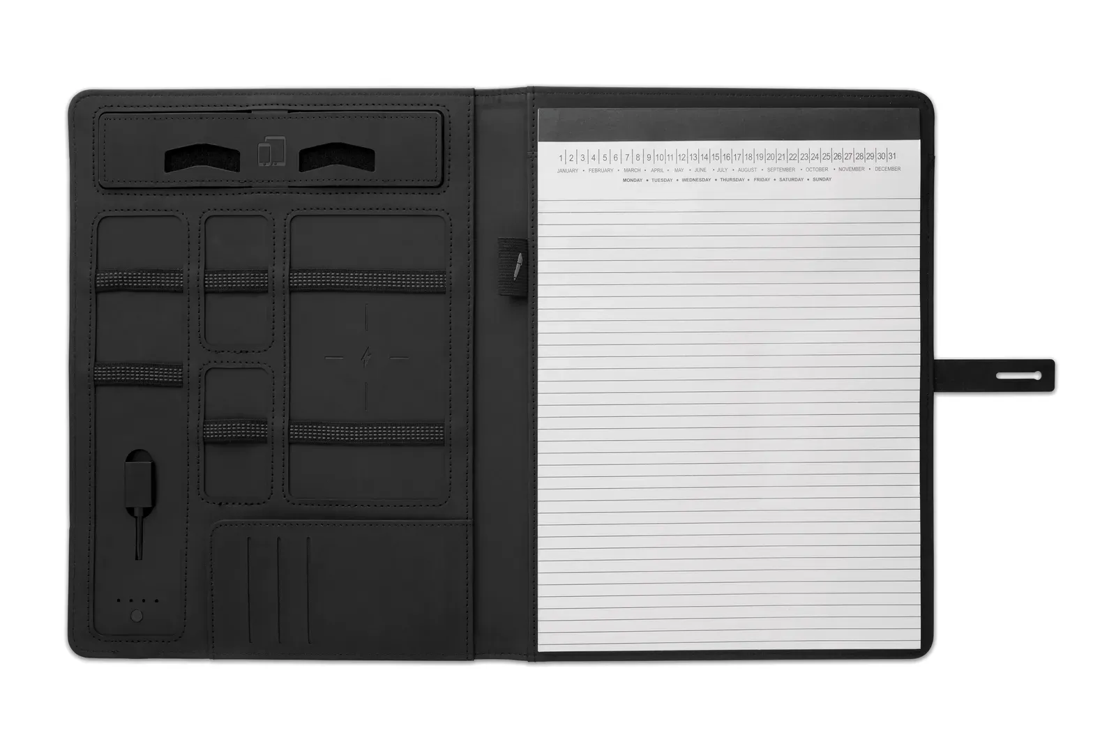 Smartfolder A4 Conference Folder with Wireless Charger & 4000mAh Power Bank