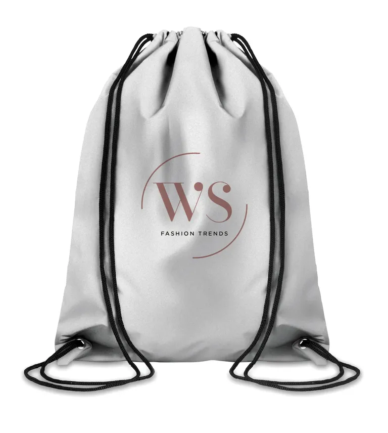 Polyester Drawstring Bag Shoop Reflective with 30x40 Cm 30X40 cm