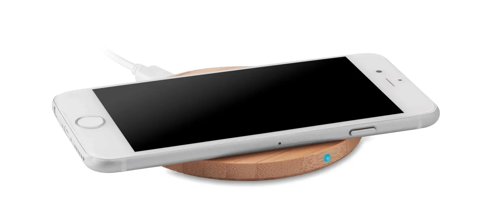 Rundo Bamboo Wireless Charger – 5W with Charging Indicator Light — Wood