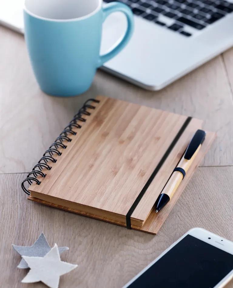 Bambloc Bamboo Notebook & Pen Set – Lined Refill