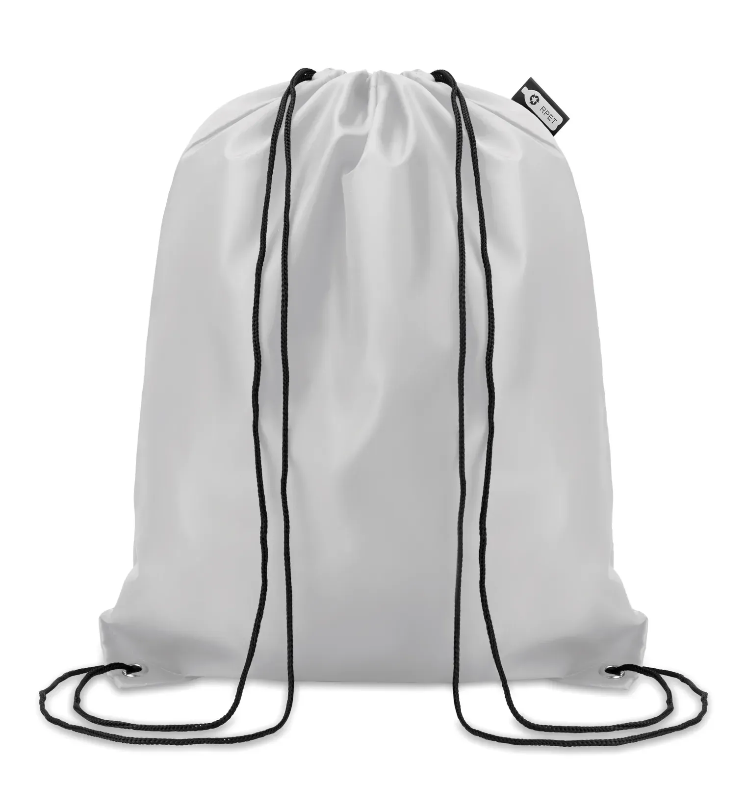 RPET Drawstring Bag Shooppet with 36x40 Cm 36X40 cm MO9440 Drawstring Bag — White