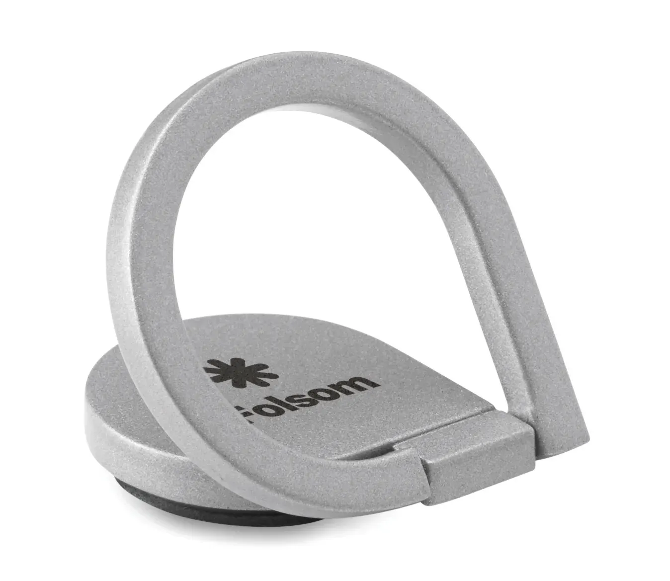 Drop Ring Zinc Alloy Phone Holder — Silver