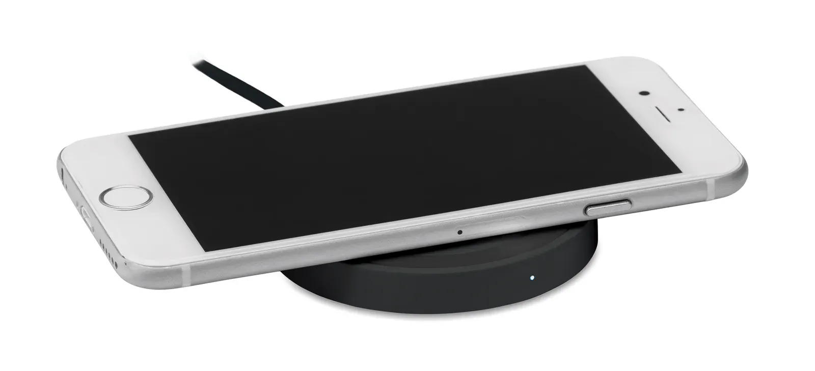 Plato Wireless Charger – Wheat Straw & ABS with Charging Light — Black