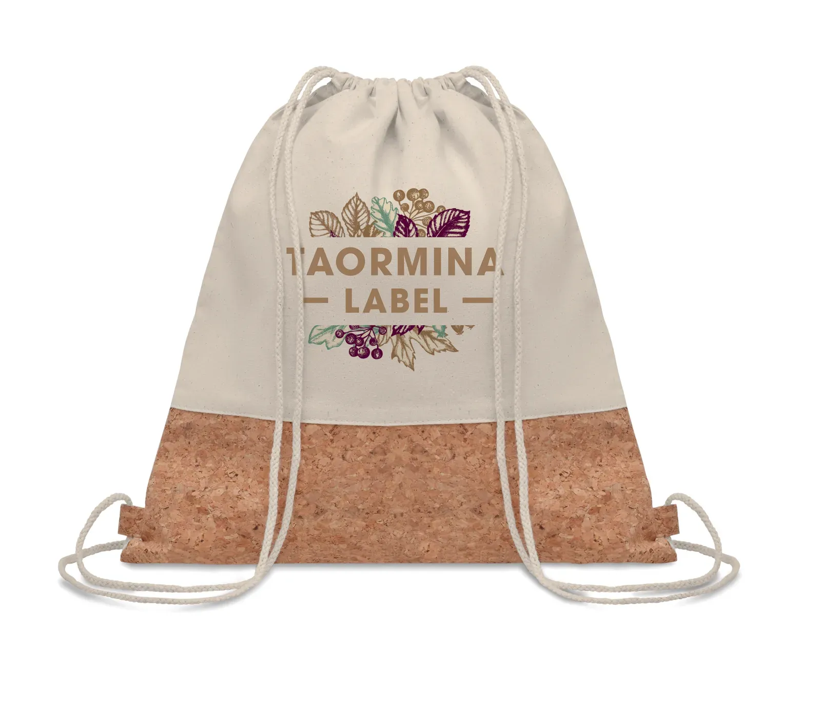 Cotton Drawstring Bag Illa with 160 Gr/M² 38X41 cm MO9515 Drawstring Bag — Beige
