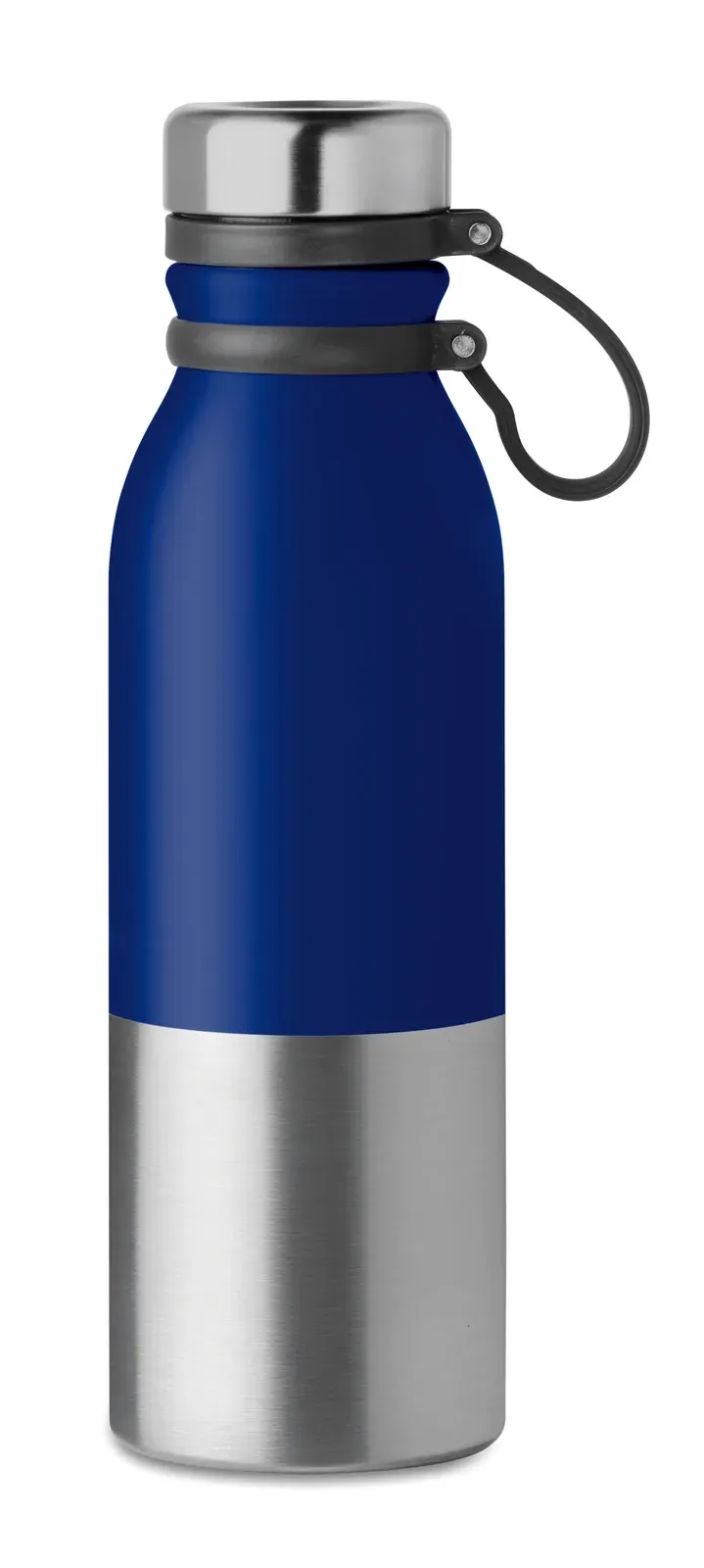 Iceland – Double Wall Stainless Steel Powder Coated Flask with Silicone Grip for Easy Carry — Royal Blue