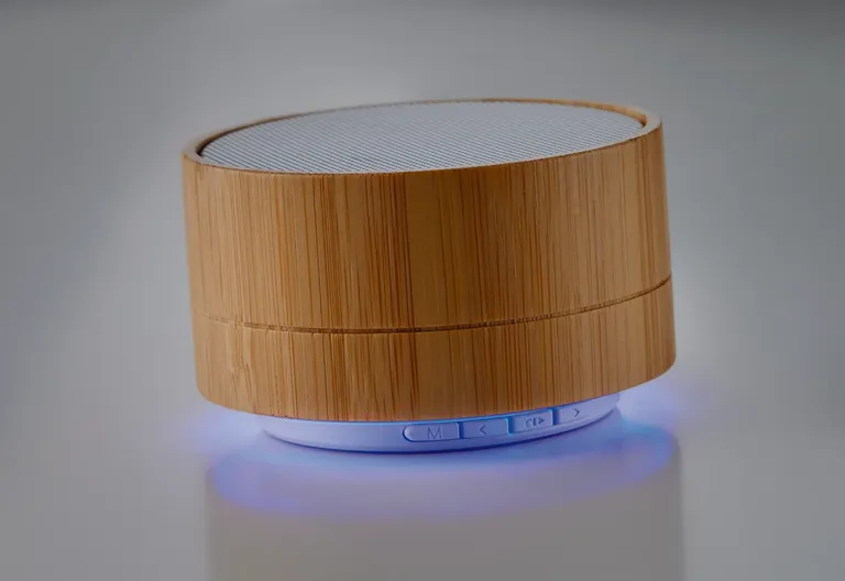 Sound Bamboo 4.2 Wireless Speaker – LED Light, Micro USB Charging