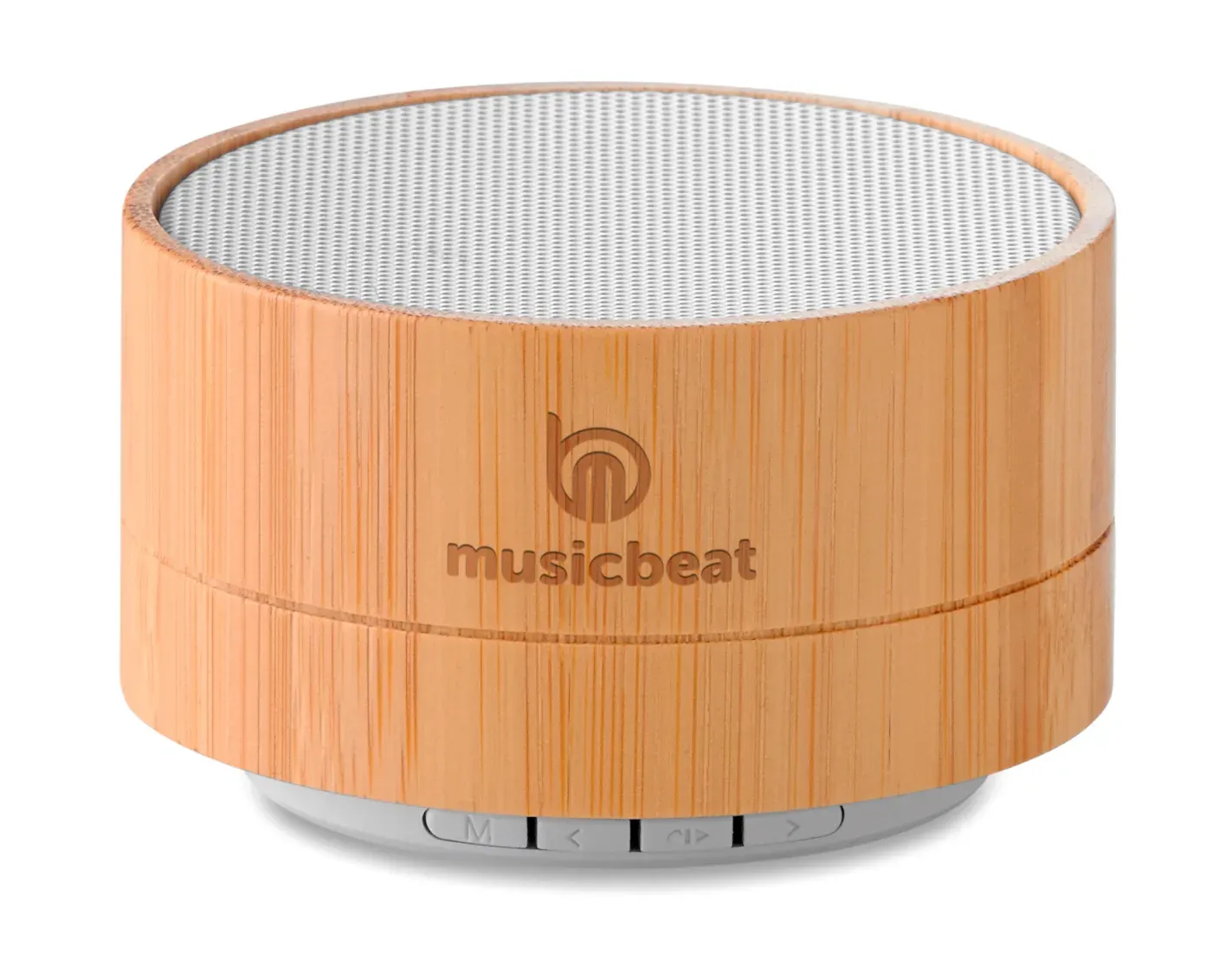 Sound Bamboo 4.2 Wireless Speaker – LED Light, Micro USB Charging — White