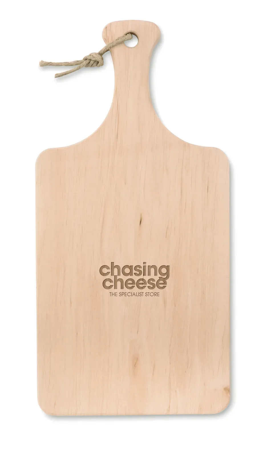 Ellwood Lux – Cutting Board with Handle and Cord Hanger, Manufactured in EU Alder Wood — Wood
