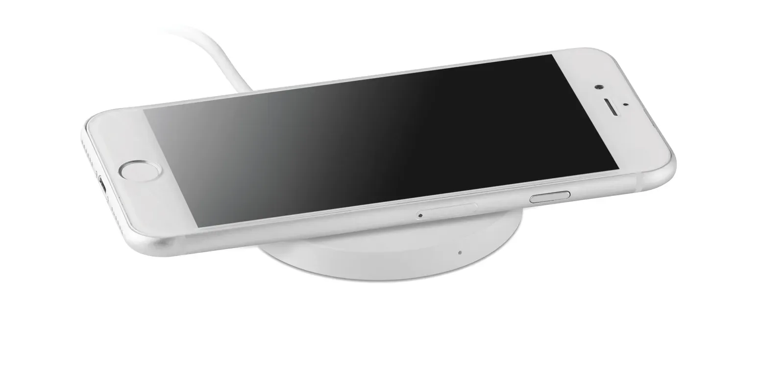 Flake 10W Wireless Charger – Glass Top Design — White