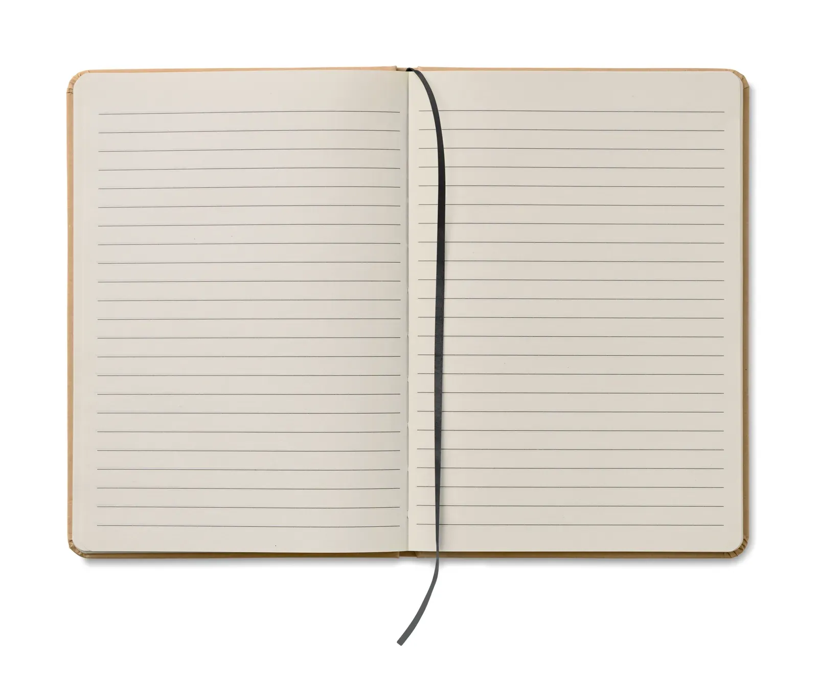 Everwrite Lined A5 Recycled Carton Notebook – 160-Page FSC-Certified Refill — Black