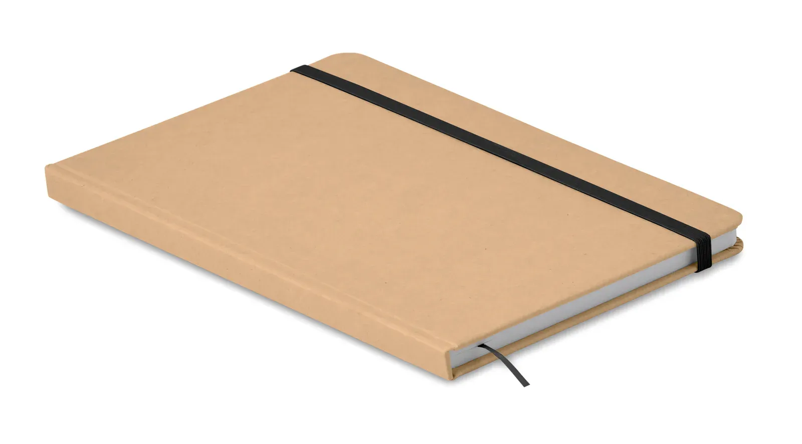 Everwrite Lined A5 Recycled Carton Notebook – 160-Page FSC-Certified Refill — Black