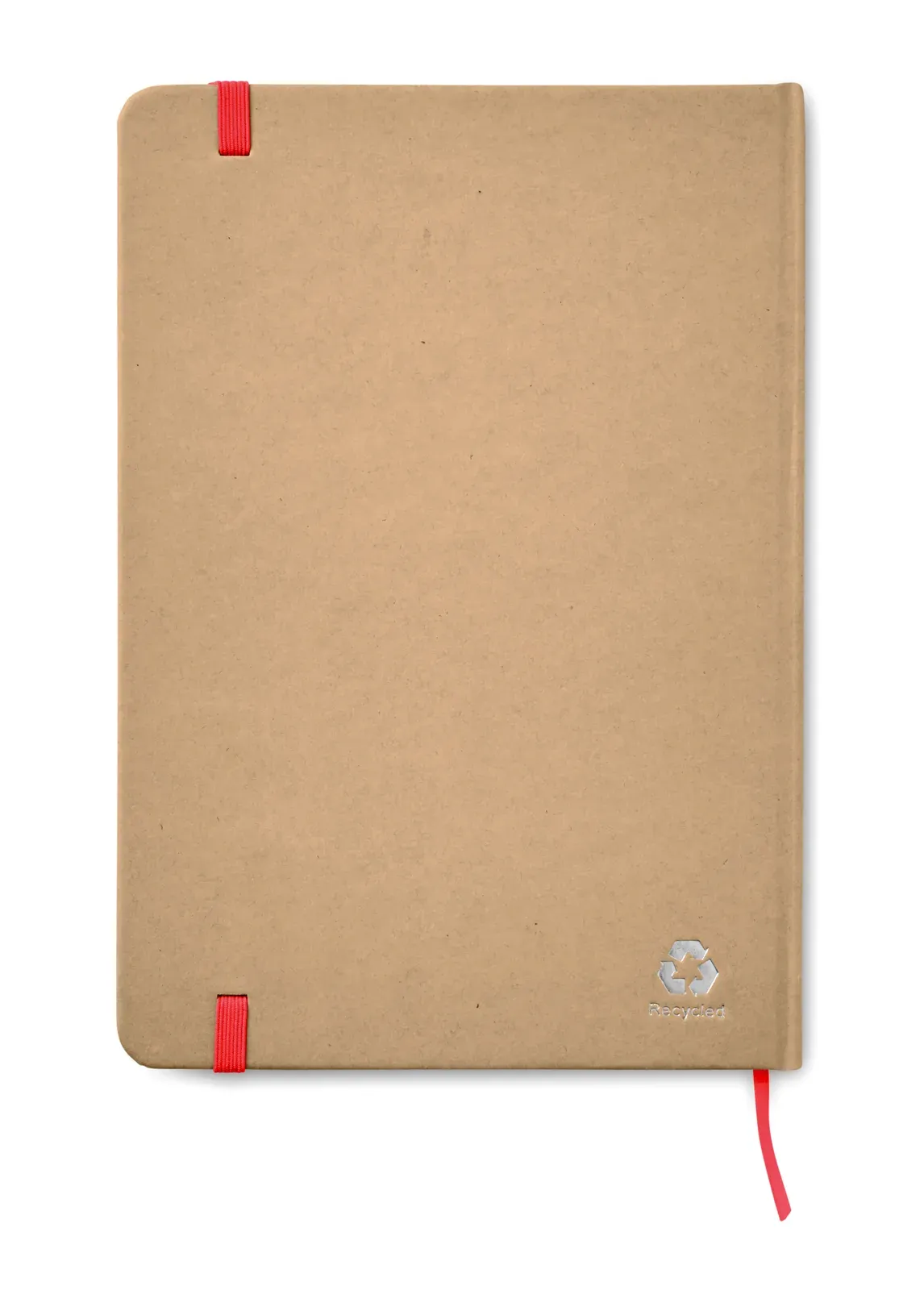 Everwrite Lined A5 Recycled Carton Notebook – 160-Page FSC-Certified Refill — Red