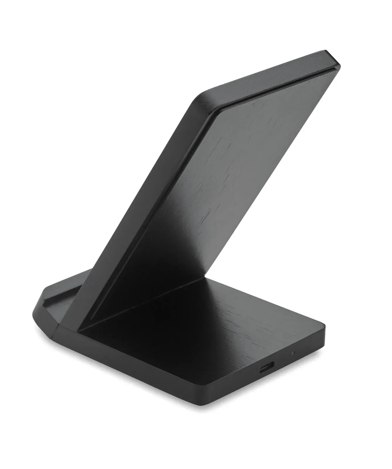 Wirestand Bamboo Wireless Charger Stand – FSC-Certified — Black