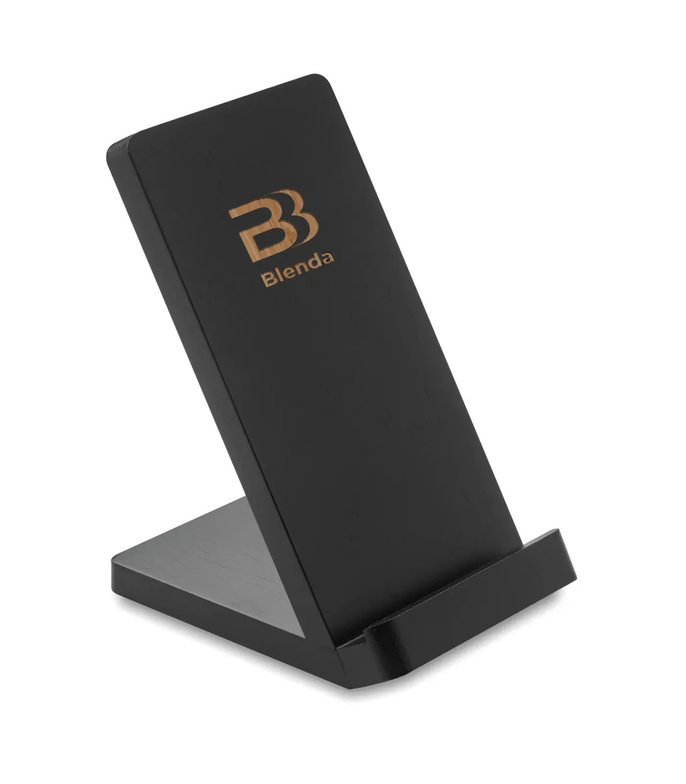 Wirestand Bamboo Wireless Charger Stand – FSC-Certified — Black