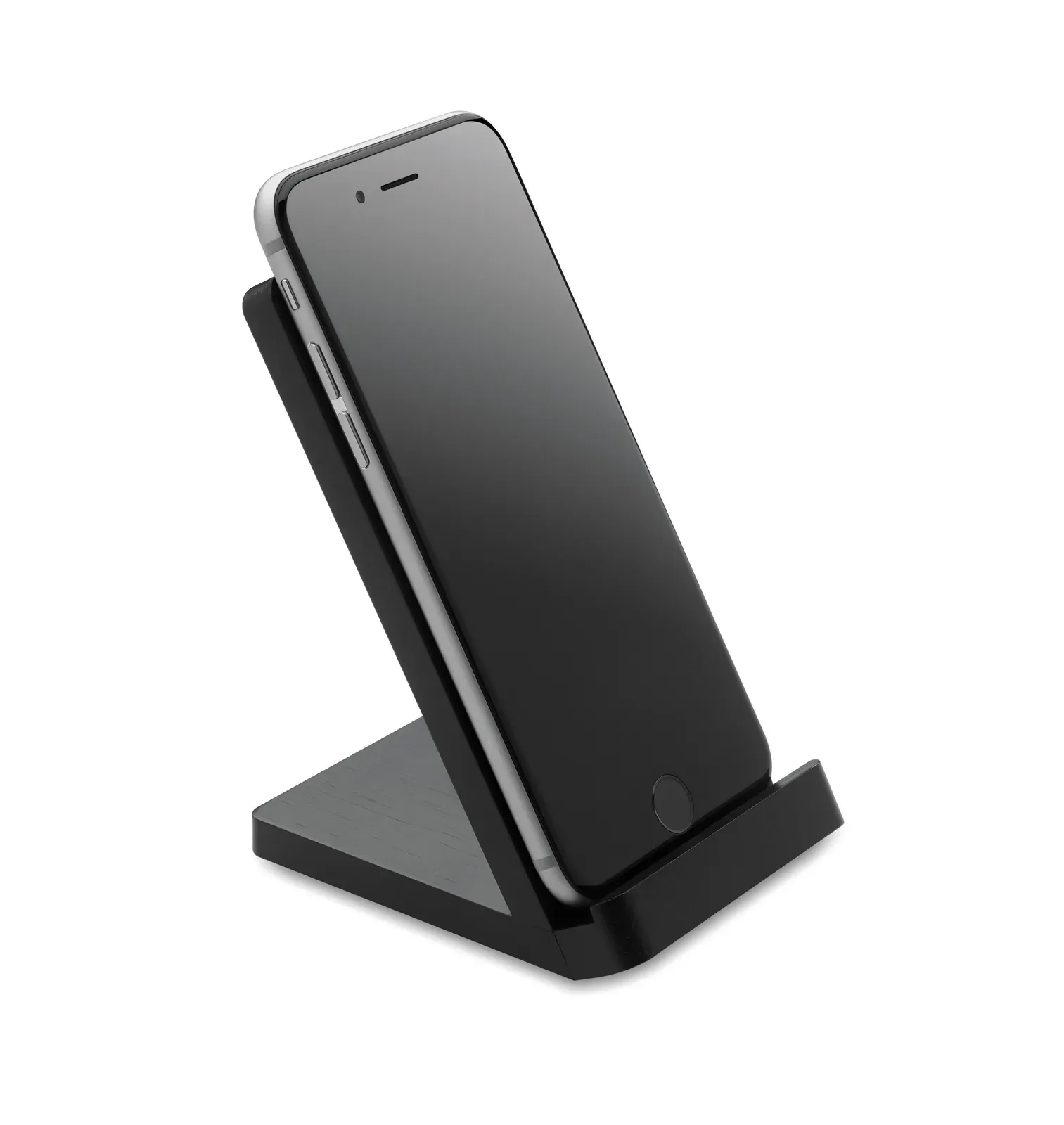 Wirestand Bamboo Wireless Charger Stand – FSC-Certified — Black