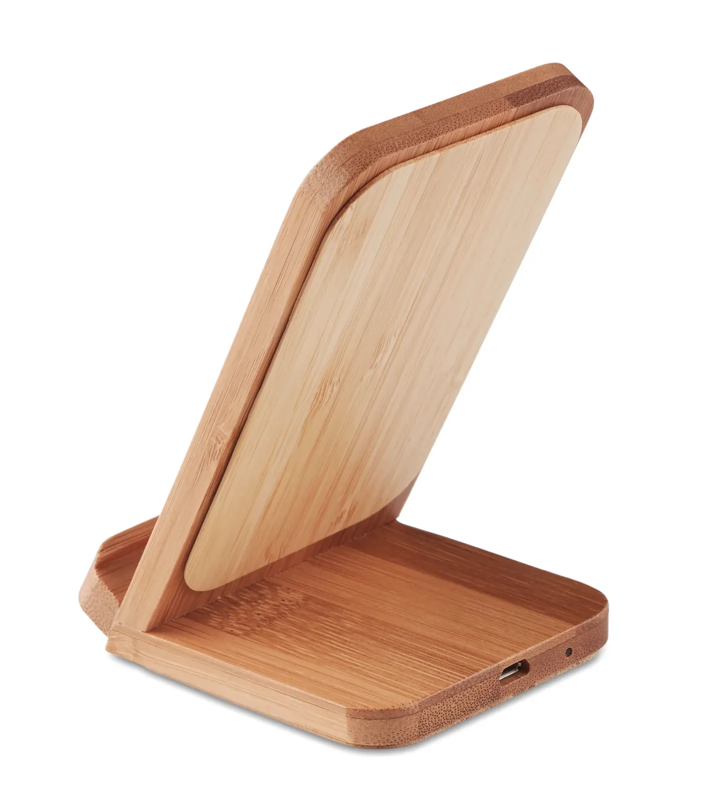 Wirestand Bamboo Wireless Charger Stand – FSC-Certified — Wood