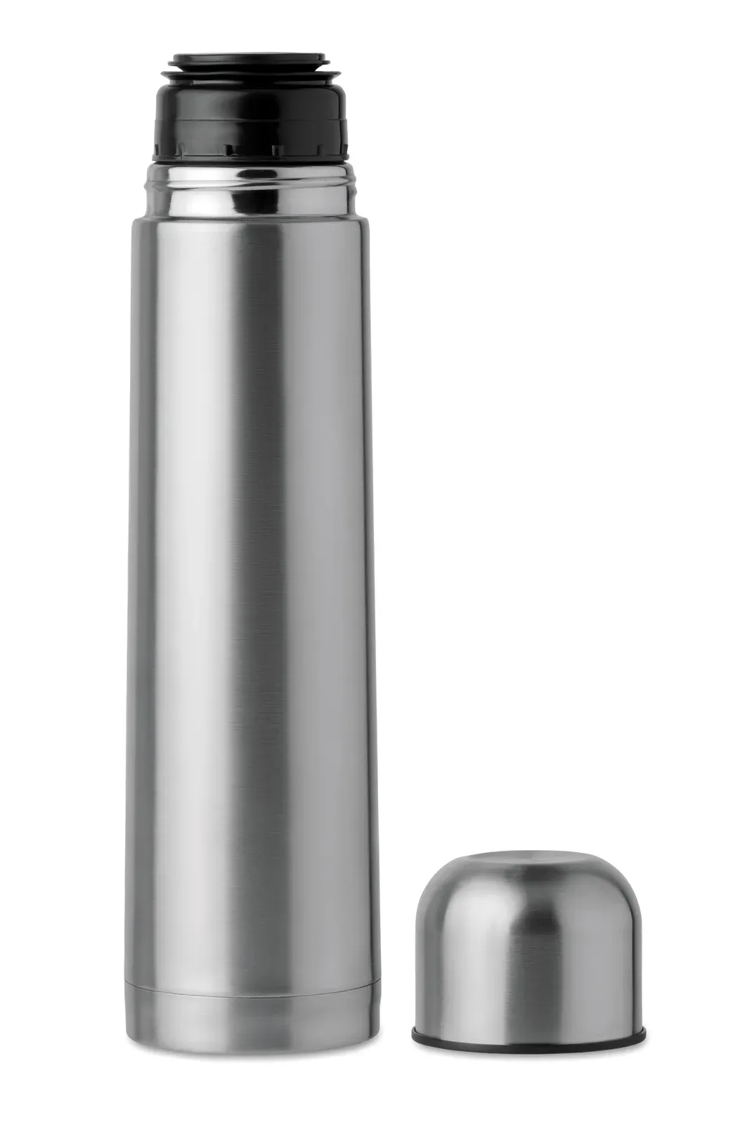 Big Chan – Double Wall Stainless Steel Insulating Vacuum Flask — Matt Silver