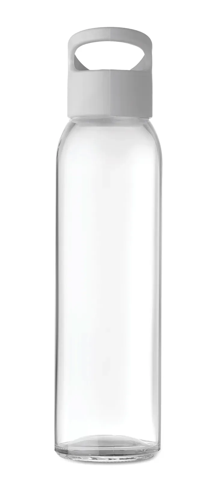 Praga Glass – Glass Bottle with PP Lid with Hanging Carrying Loop — White