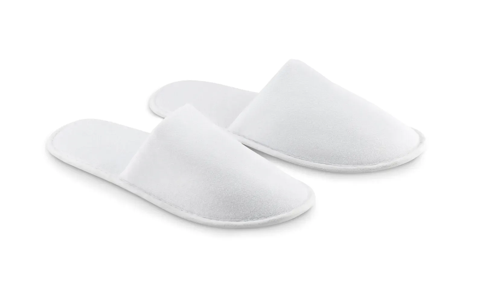Flip Flap Pair of Slippers in Pouch EU 43-44 28.5x11cm — White