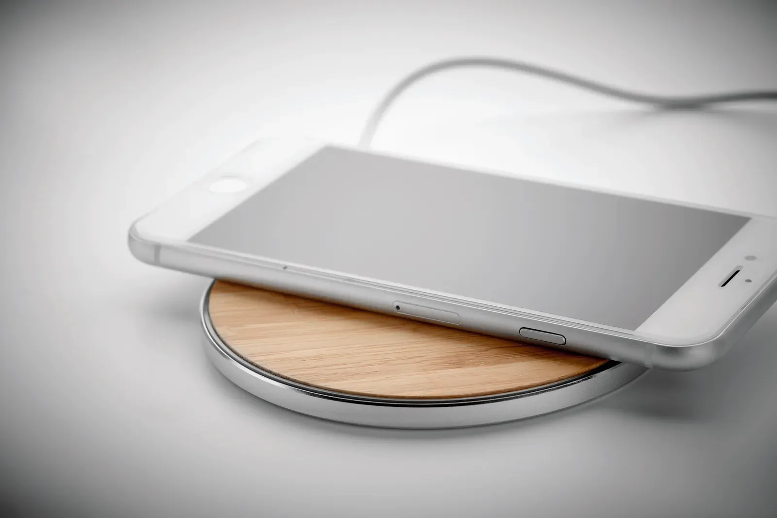 Despad 10W Wireless Charger – Bamboo & Aluminium — Wood