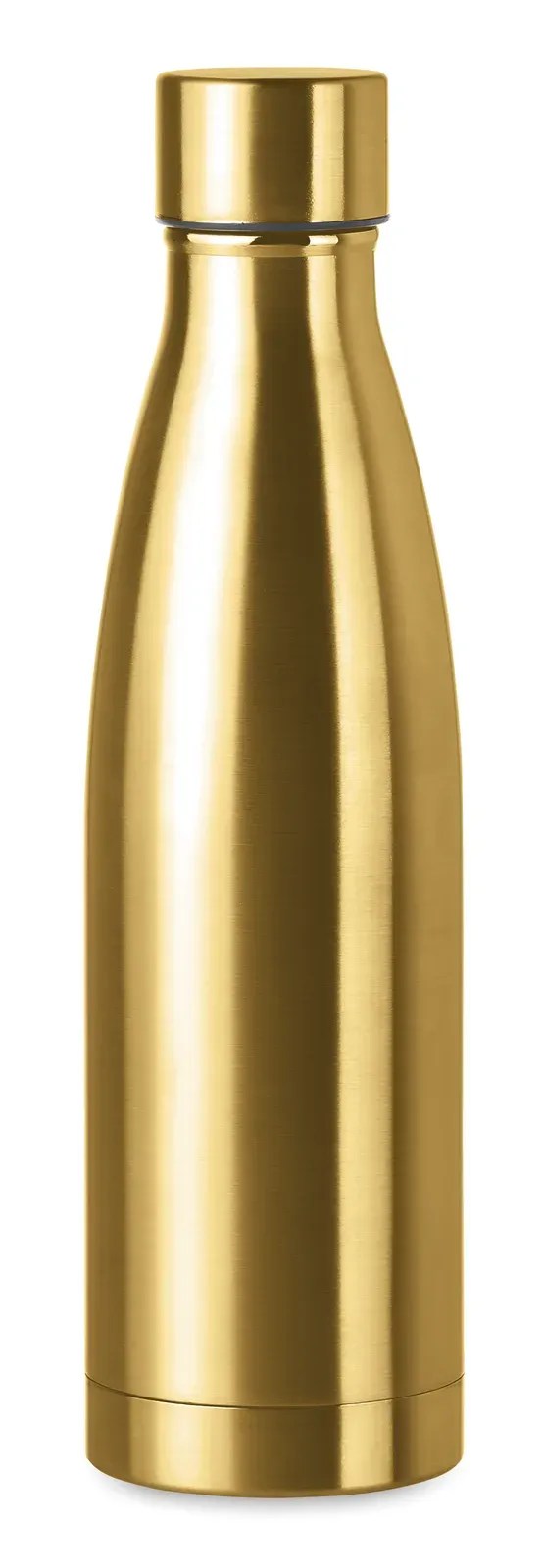 Belo Bottle – Double Wall Stainless Steel with Copper Insulating Vacuum Bottle — Matt Gold